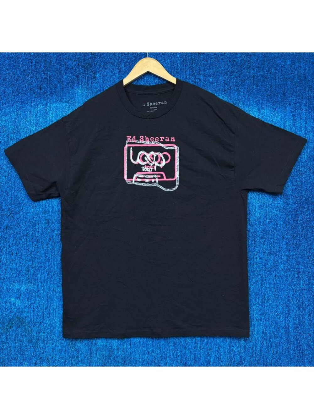 Ed Sheeran Play Album Cassette Loop Tour Dates Pop Tee XL